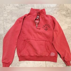 Cuffy’s Cape Cod Red 1/4 Zip Pullover Sweatshirt | Size S